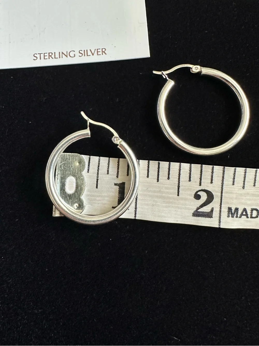 NWT Giani Bernini Sterling Silver Smooth Hoop Earrings